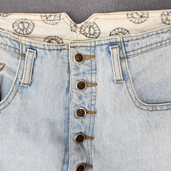 Vintage Seruchi Womens Jeans Size 20 (36x30) Button Fly Light Wash Hong Kong 80s - Picture 9 of 16